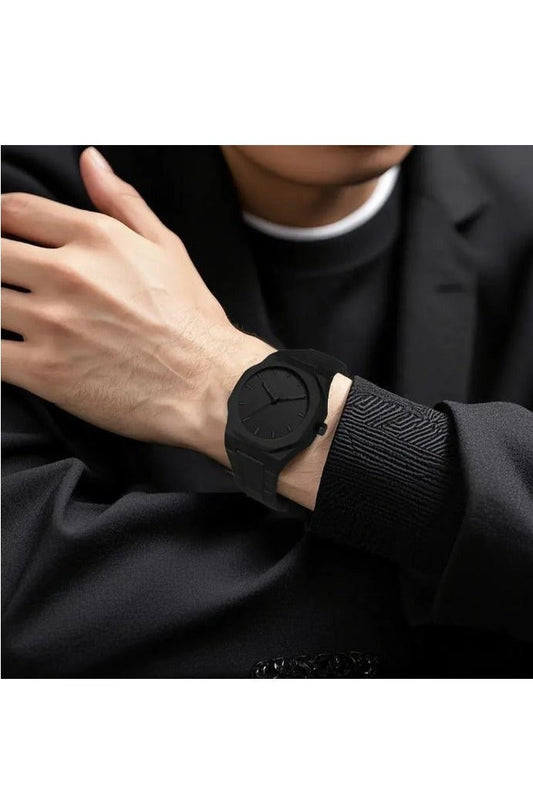 Arabic Full Black Luxury Waterproof Wrist Watch